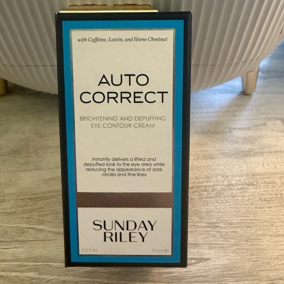 Sunday Riley Auto Correct Eye Cream - Blue and White - Picture 1 of 5